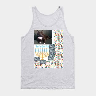 Smokey cat holiday lit Tank Top